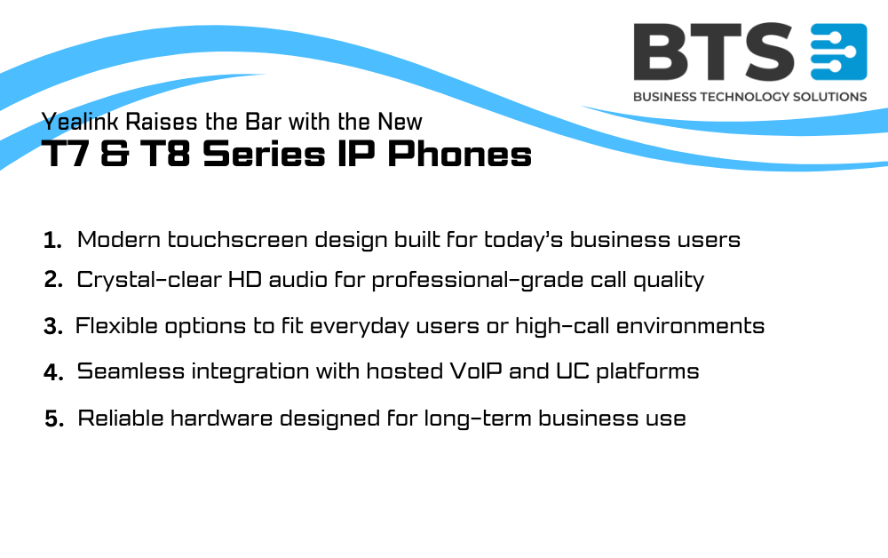 Yealink Raises the Bar with the New T7 & T8 Series IP Phones Infographic